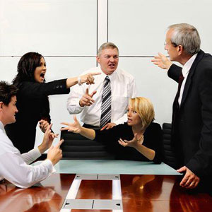 Colleagues fighting in the workplace- Moss Bollinger LLP
