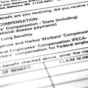 Compensation form displaying Workers’ Compensation, Black Lung Benefits, and Longshore Workers’ details- Moss Bollinger LLP