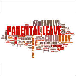 Parental leave word cloud image - Moss Bollinger LLP